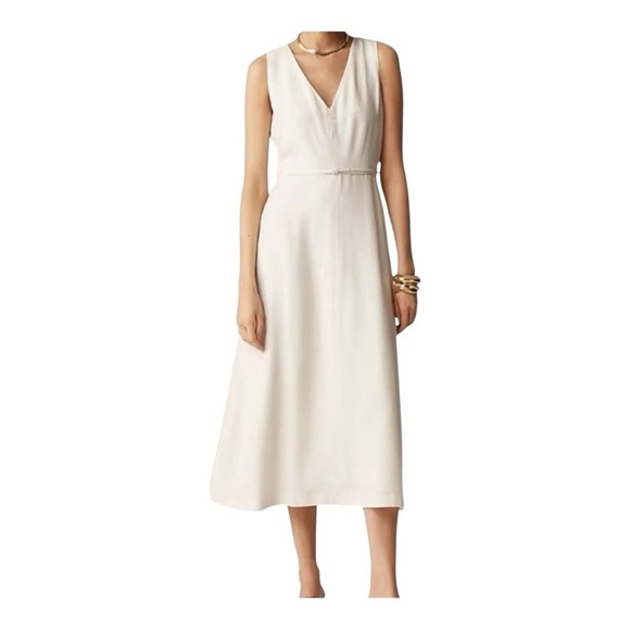J. Crew Ivory Midi Dress - Picture 1 of 7